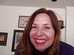 Naughty american Äiti leikkii itse